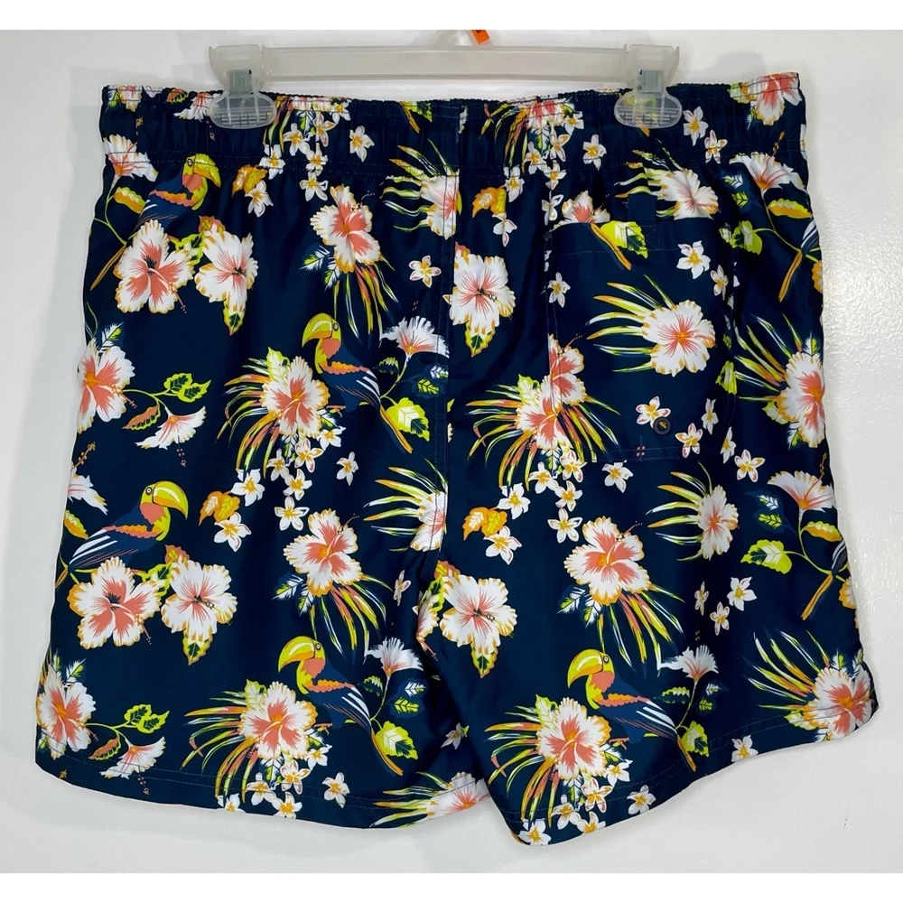 Men’s George Hawaiian Hibiscus Floral Swim Shorts